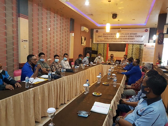 Ciptakan Kamtibmas Kondusif, Kapolres Silaturahmi Bersama Perusahaan dan Serikat Kerja Di Kepulauan 